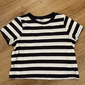 Softfade Cotton Boxy-Crop Tee